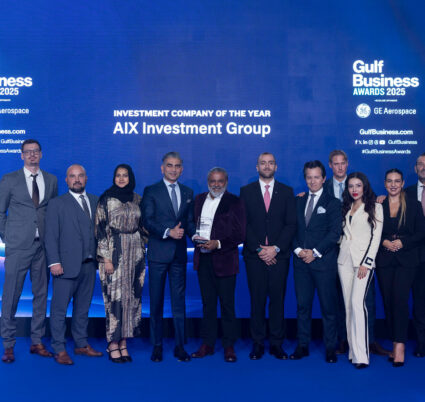 AIX Investment Group Named Investment Company of the Year at Gulf Business Awards 2025
